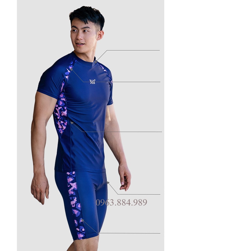 Bộ quần áo bơi thể thao QB.07 thương hiệu nổi tiếng 361 chất liệu tuyệt vời cho anh em