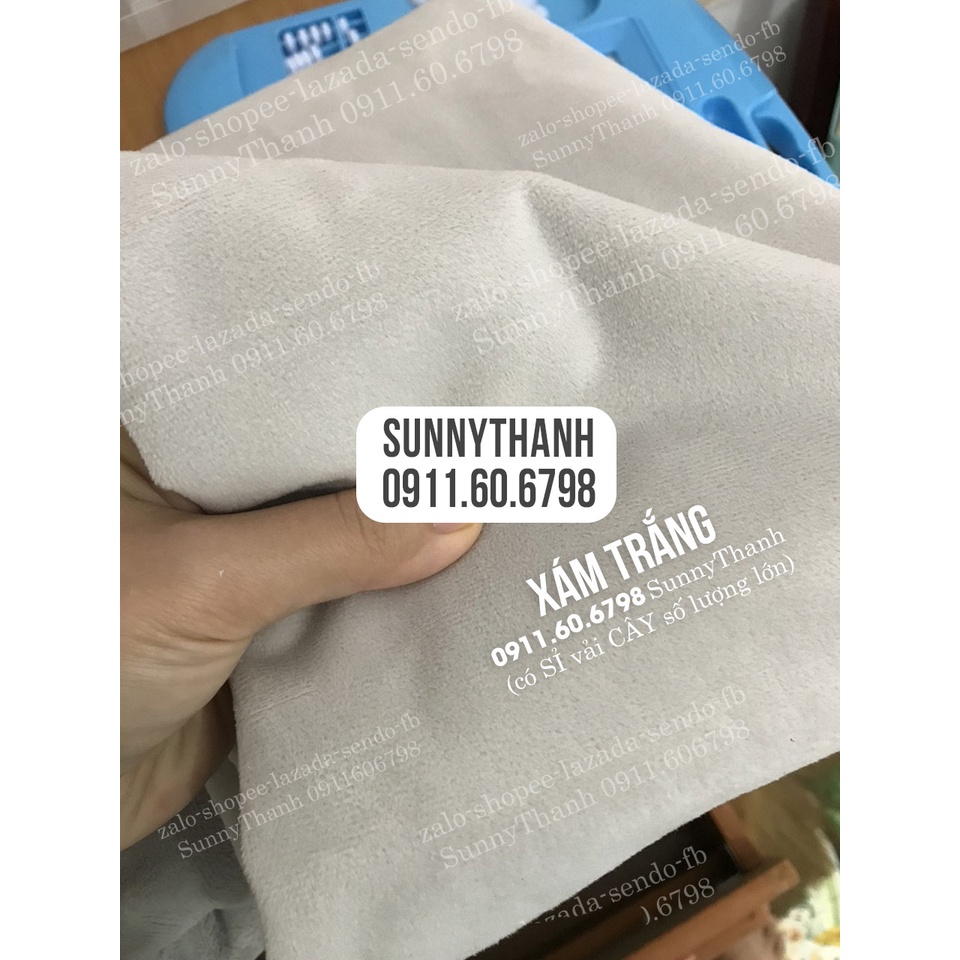 1m*1m6 55k trợ ship Vải may gối ôm mịn may gối ôm, gối năm, may thú bông, vải lông SunnyThanh giá tốt nhất thị trường