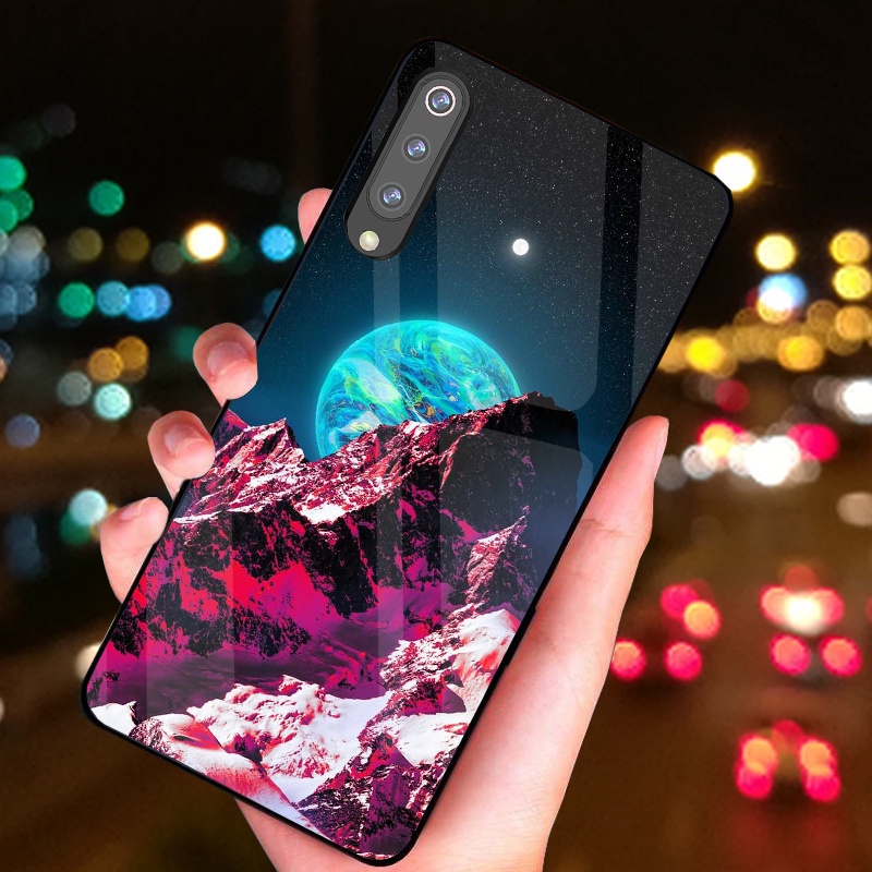 Ốp kính Xiaomi Mi 9/ Mi 9 SE/ Mi 9 Pro/ Mi 9 Lite hình cô gái bầu trời mẫu đẹp, sắc nét