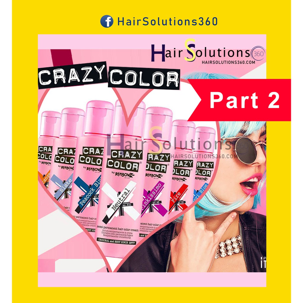 Thuốc nhuộm tóc Crazy Color - thuốc nhuộm tóc tạm thời - Hairsolutions360 [PART 2]