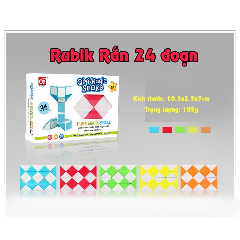 Rubik rắn - Magic Snake - 24 đoạn