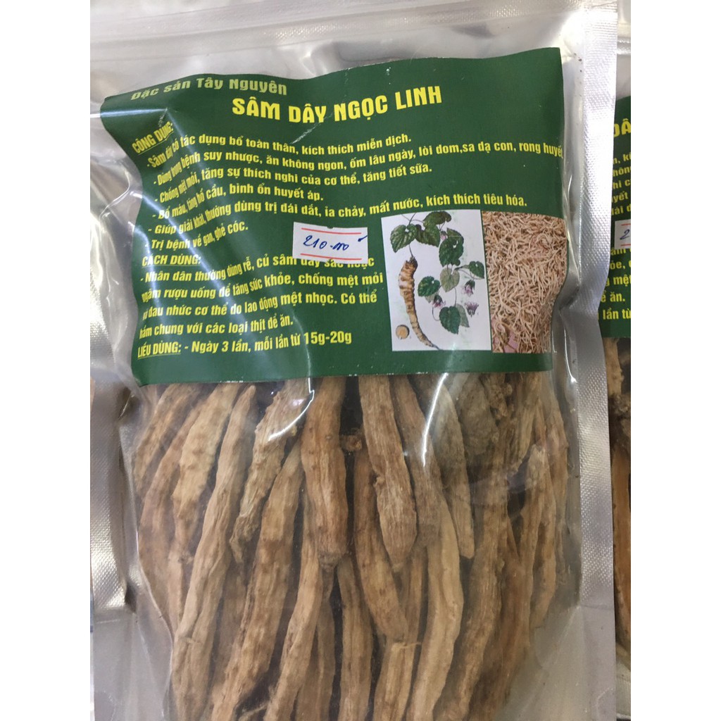 Sâm dây Ngọc Linh, giá 210.000₫ nửa kg/gói!