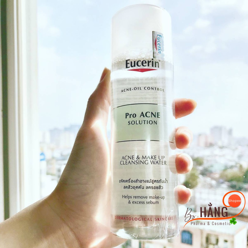 ✅[Chính Hãng] Nước Tẩy Trang Eucerin Cho Da Dầu Mụn 200ml_Eucerin Pro Ance Solution Make Up Cleansing Water