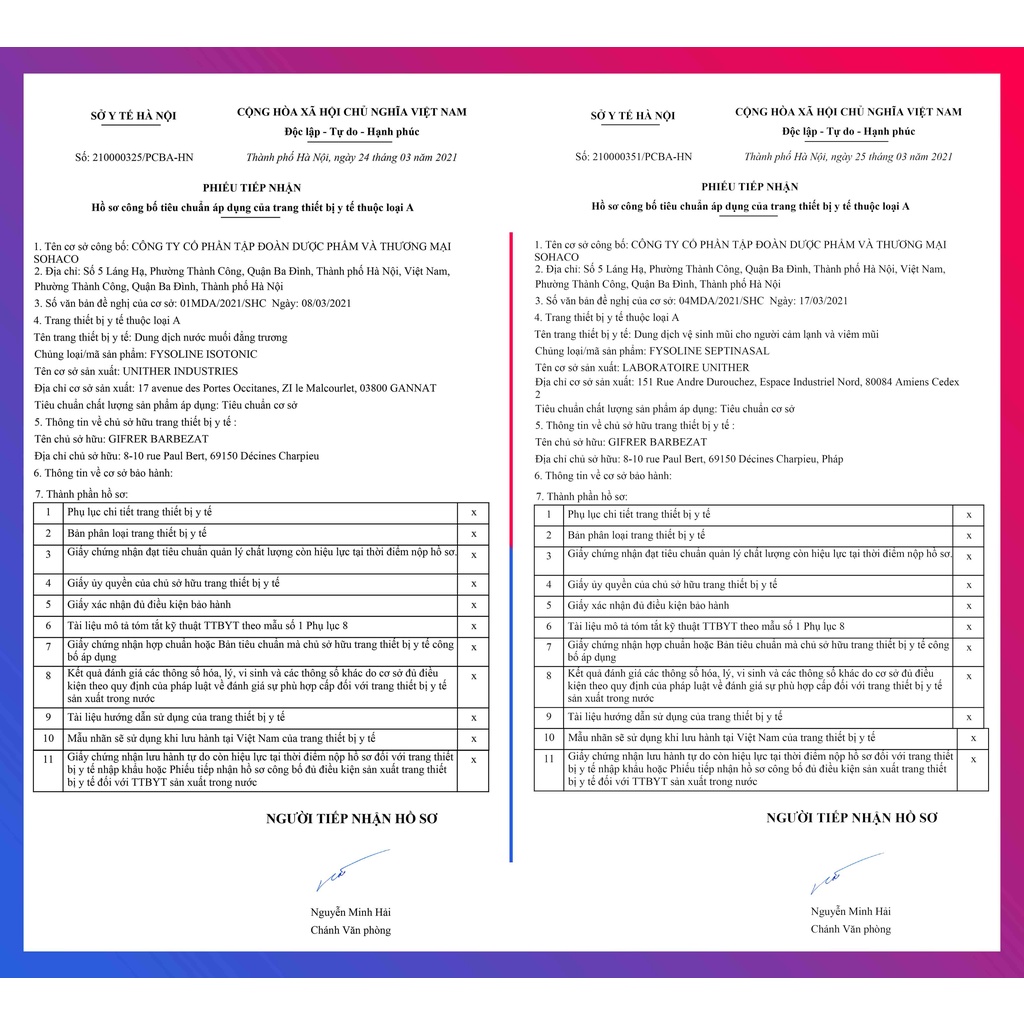 FYSOLINE  – Nước muối sinh lý cho bé từ 0 tháng tuổi.