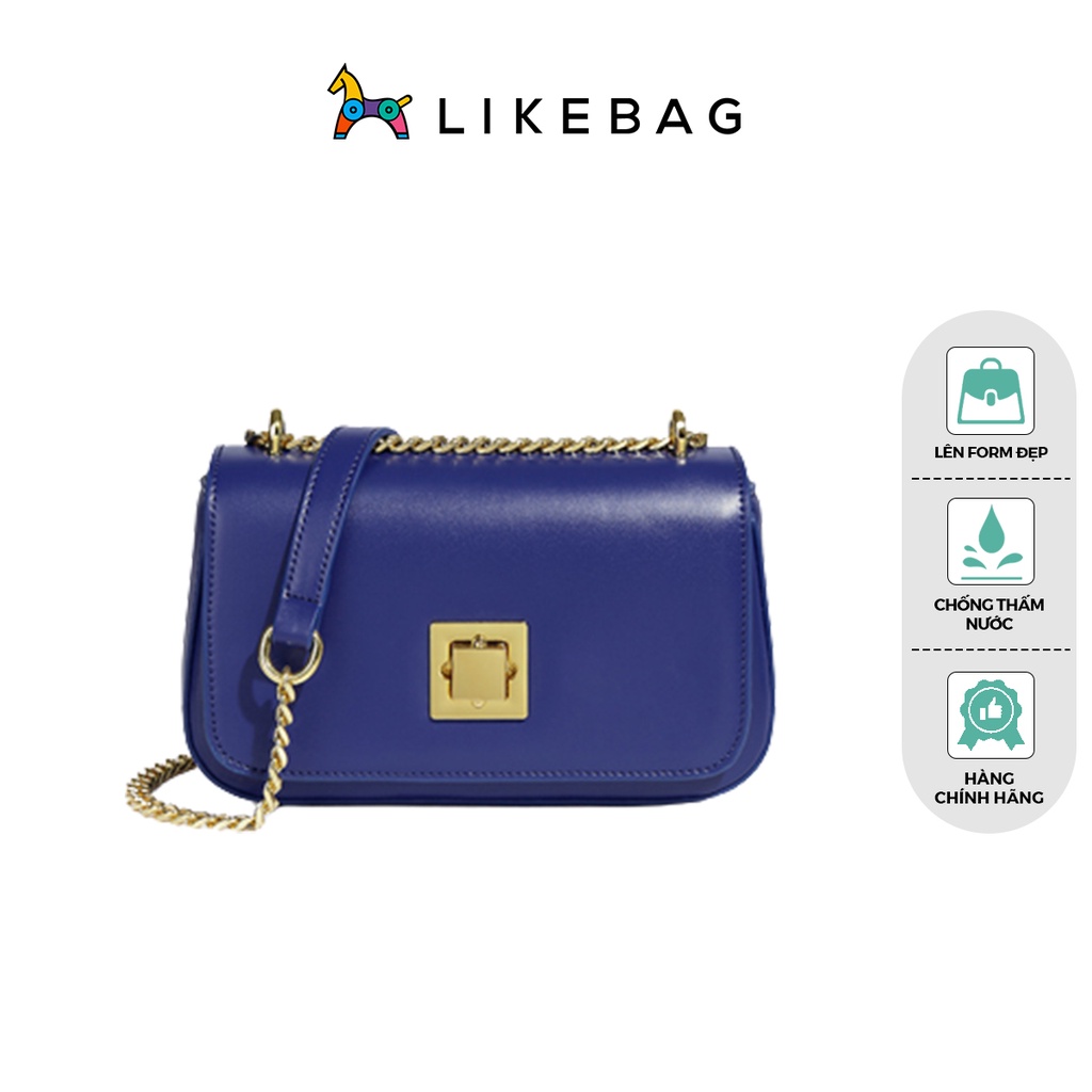 Túi đeo chéo nữ, kẹp nách thời trang LIKEBAG khóa chốt kim loại sang trọng 221XK5988 - LIBAGI