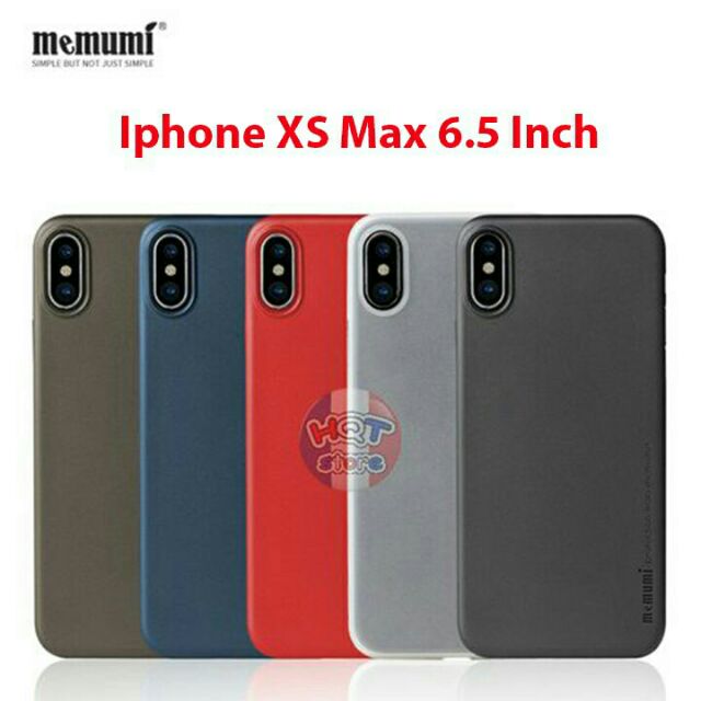 Ốp lưng lụa siêu mỏng iphone XS Max 6.5 chính hãng Memumi