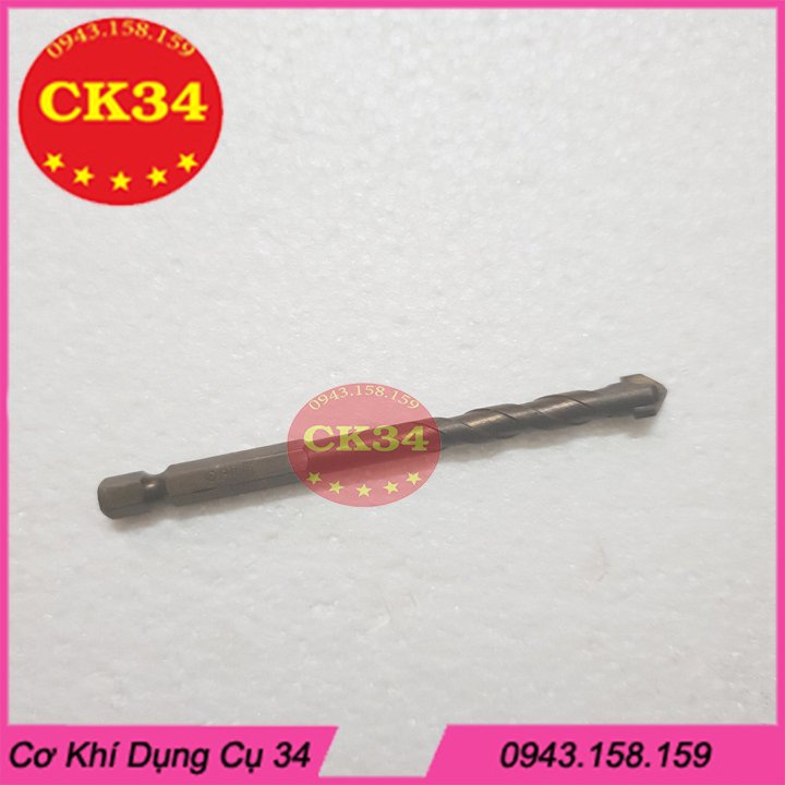 Mũi khoan bê tông tường phi 6 chuôi lục giác cho khoan máy bắn vít