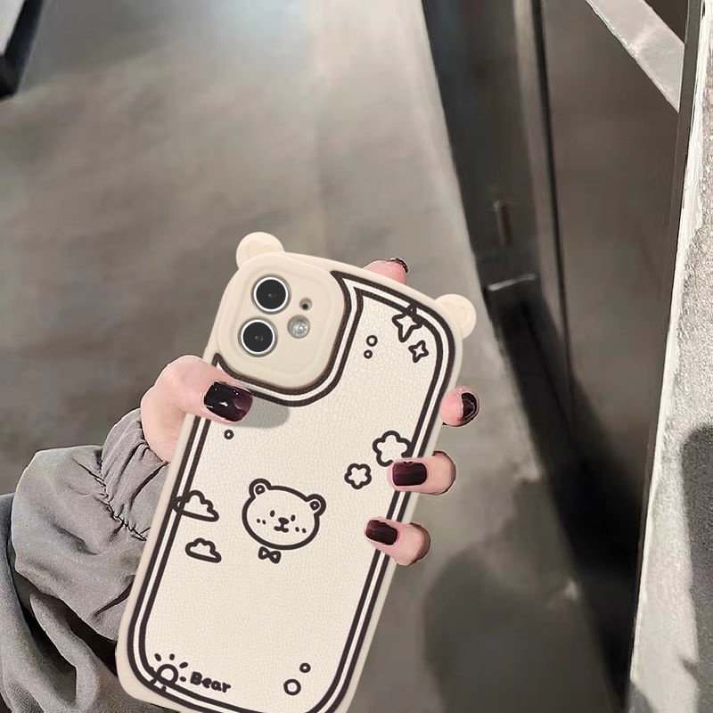 Ốp Điện Thoại Mềm Hình Gấu Hoạt Hình Dễ Thương Cho Apple 11 Xs/XR Iphone12 Set 7P/8/6S 13Promax