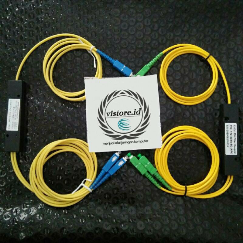 Bộ Chia Sc Upc Apc / Couple Fiber Optic 1: 2 Plc