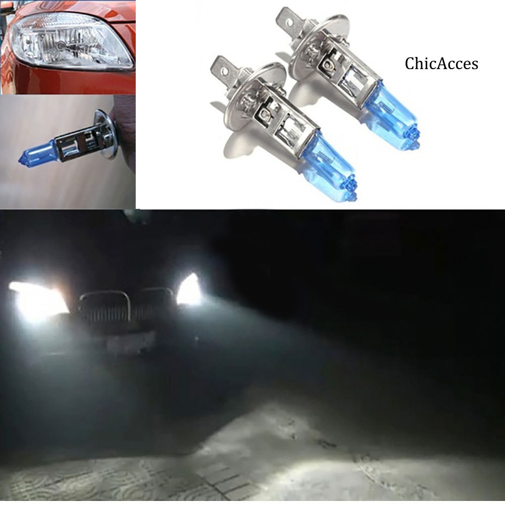 2 Bóng Đèn Halogen Xenon 12v H1 6000k Siêu Sáng Cho Xe Hơi