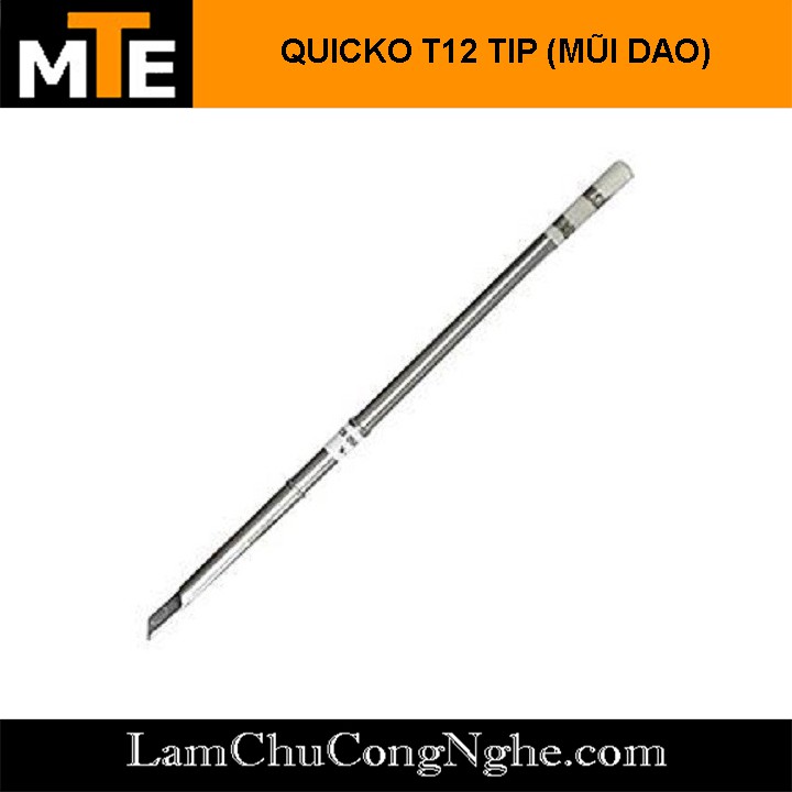 Mũi hàn dao, TIP hàn Quicko T12-K đen loại tốt 75W sử dụng cho trạm hàn T12