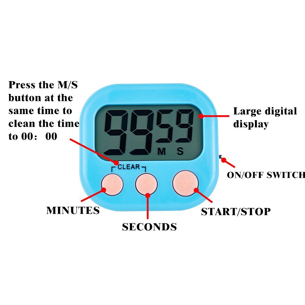 Đồng Hồ Bấm Giờ Nấu Trứng Màn Hình Lcd