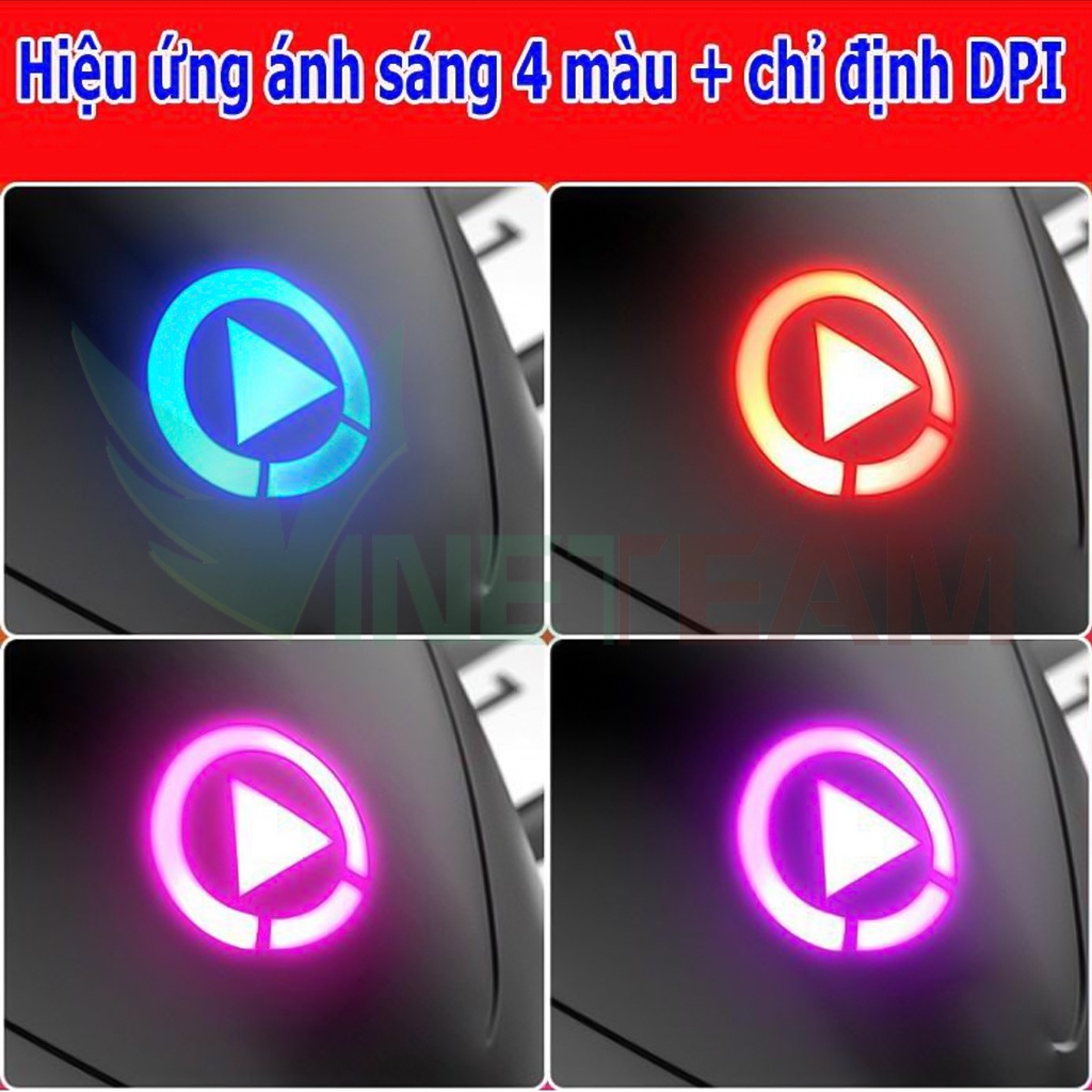 Chuột máy tính gaming có dây G3-PRO 3200 DPI có nút tăng giảm độ phân giải và với hiệu ứng LED 7 màu -dc4728