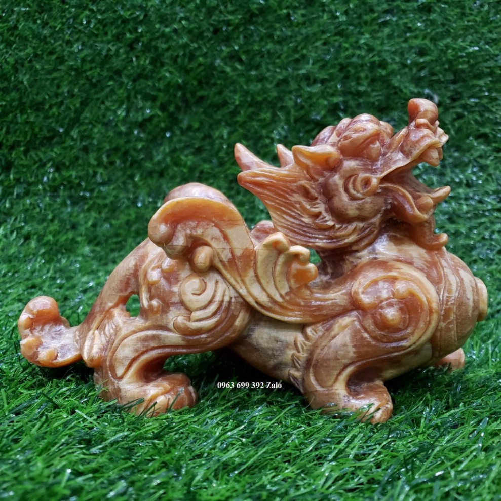 Cặp tỳ hưu gỗ huyết long