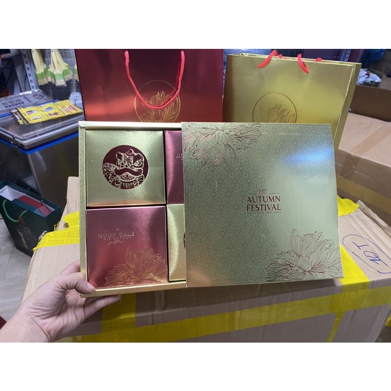 Hộp đựng bánh trung thu mẫu mooncake cho bánh 125-200g