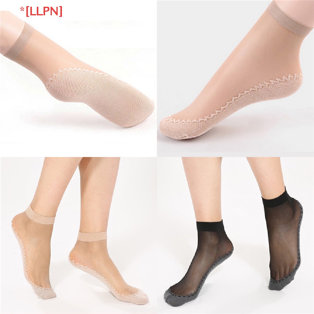 Set 5 Đôi Vớ Cotton Nhung Lụa Chống Trượt Thời Trang Cho Nữ