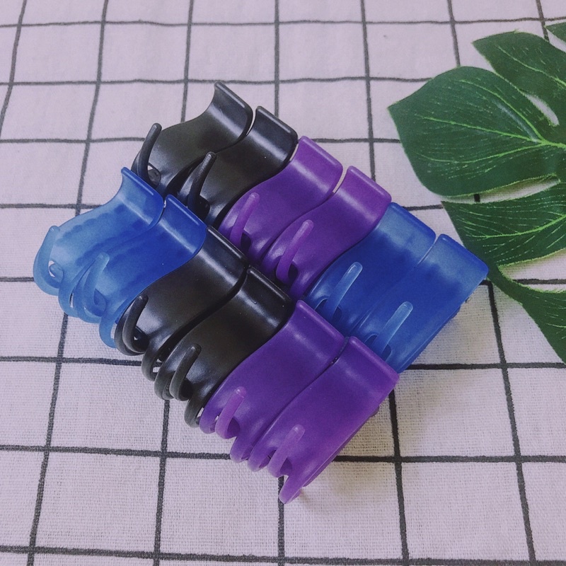 ( Bán Sỉ ) vỉ 12 kẹp càng cua loại 3 răng sắc màu