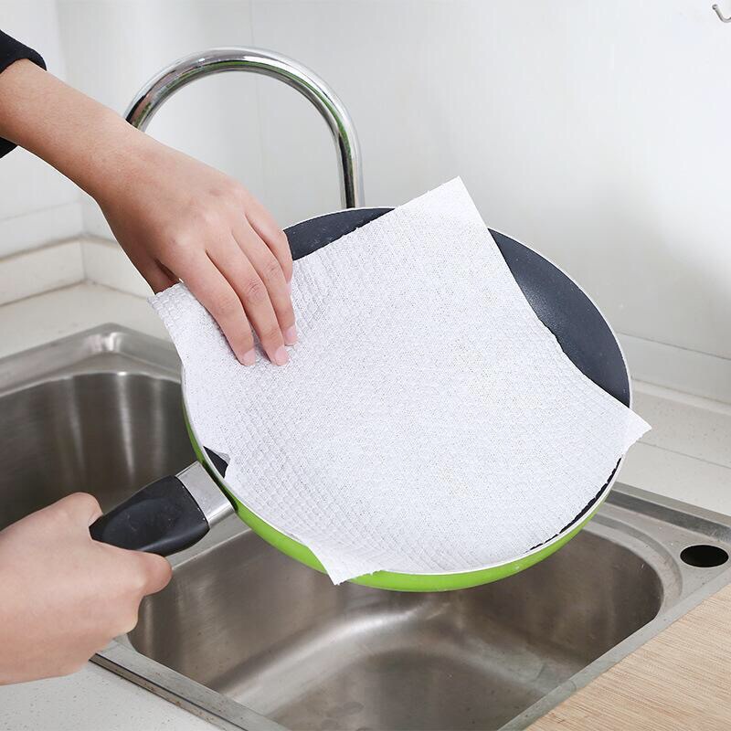 50 Khăn vải thấm nước và dầu tốt sử dụng ướt và khô dùng một lần tiện lợi cho nhà bếp