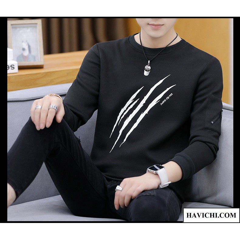 Áo thun nam tay dài 𝐅𝐑𝐄𝐄𝐒𝐇𝐈𝐏Sweater nam nữ 𝐅𝐑𝐄𝐄𝐒𝐇𝐈𝐏 áo thun nam dài tay đen 3 gạch khóa keos