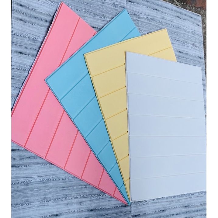 Xốp dán tường Vân Gỗ Màu 6li khổ lớn 70x77cm