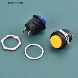 【jiarenitn】 16mm 12V-24V Waterproof Car LED Power Push Button Momentary Switch Metal ON/OF .