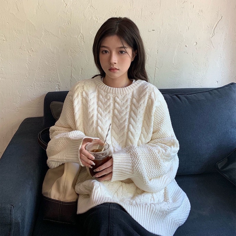 Áo len sweater thu đông 4 màu phong cách ulzzang