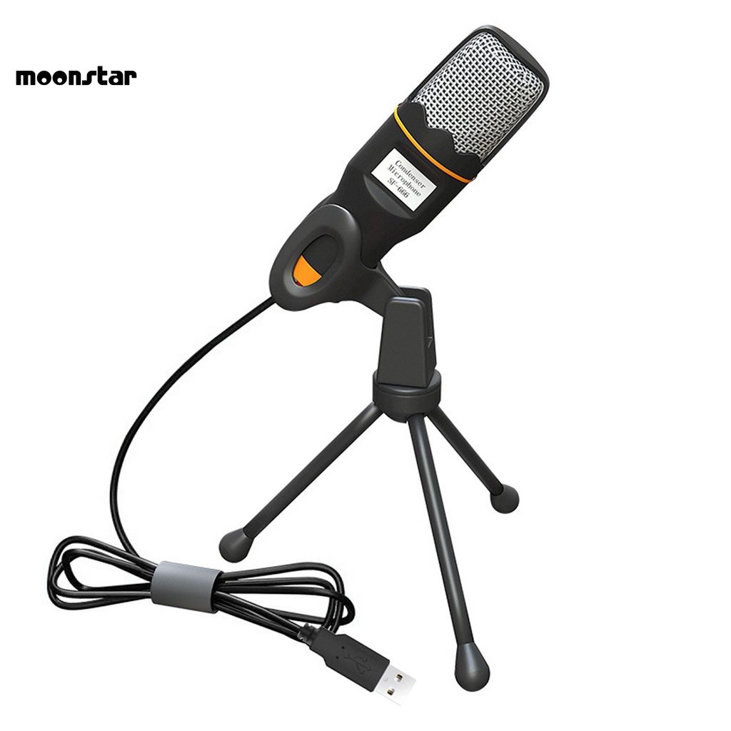 MS   Lightweight Condenser Microphone Condenser Mic with Tripod Plug Play for Computer