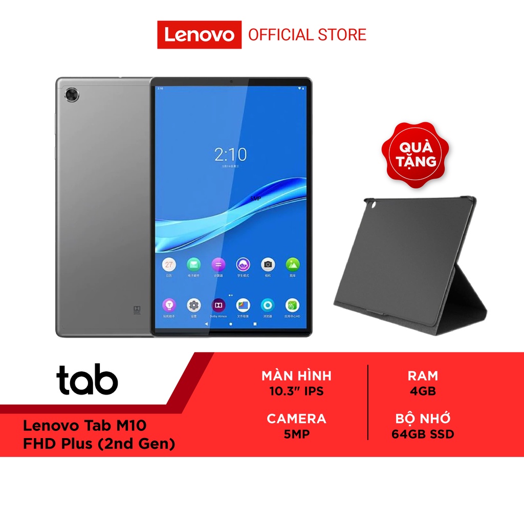 Máy tính bảng Lenovo Tab M10 TB-X606X (P22T 2.3Ghz/64GB/10.3-inch FHD Plus/Wifi/4G)