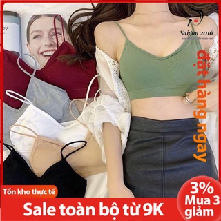 Áo bra dây mảnh không gọng mút nâng ngực nữ