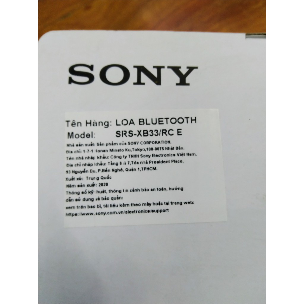 Loa Bluetooth SONY SRS XB23/XB33 - Hàng chính hãng