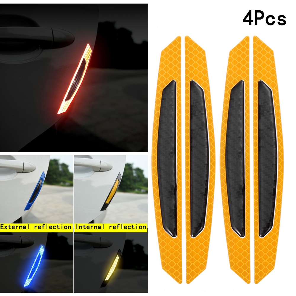 4 Miếng Dán Chống Va Đập Cửa Xe Hơi 2x17cm