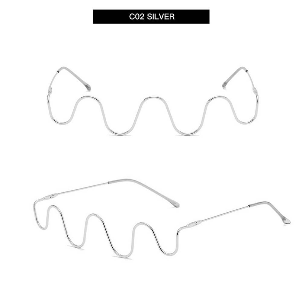 Kính Mát Gọng Nửa Gọng Kim Loại retro Thời Trang unisex