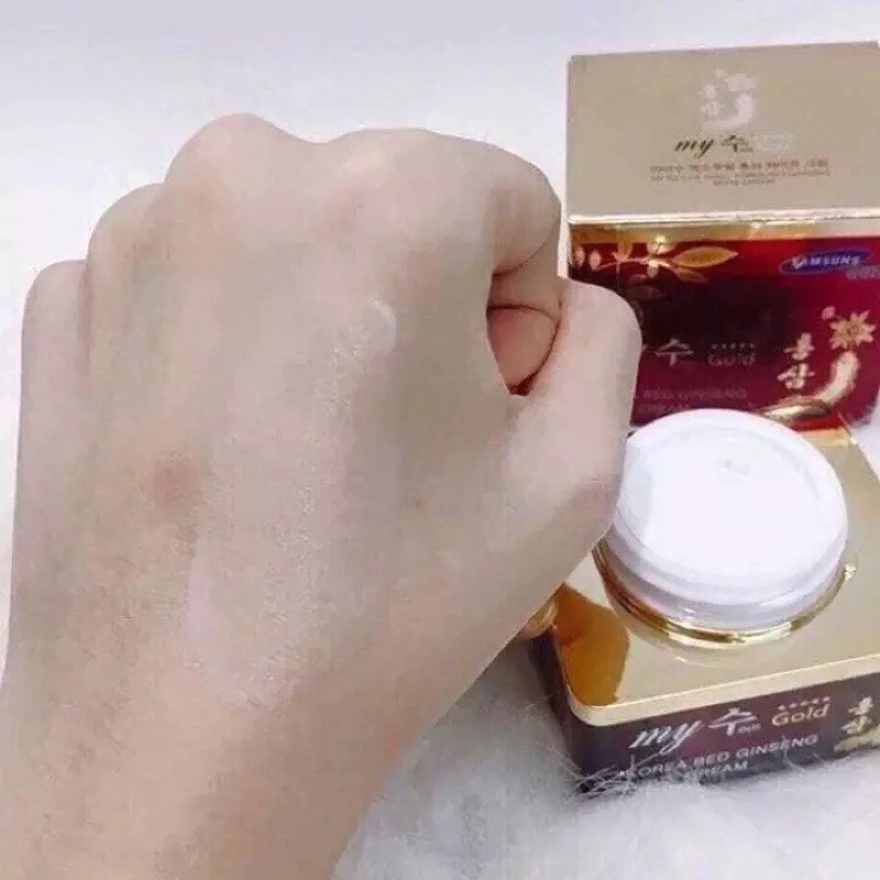 kem sâm korea red ginseng aqua wrinkle & whitening cream