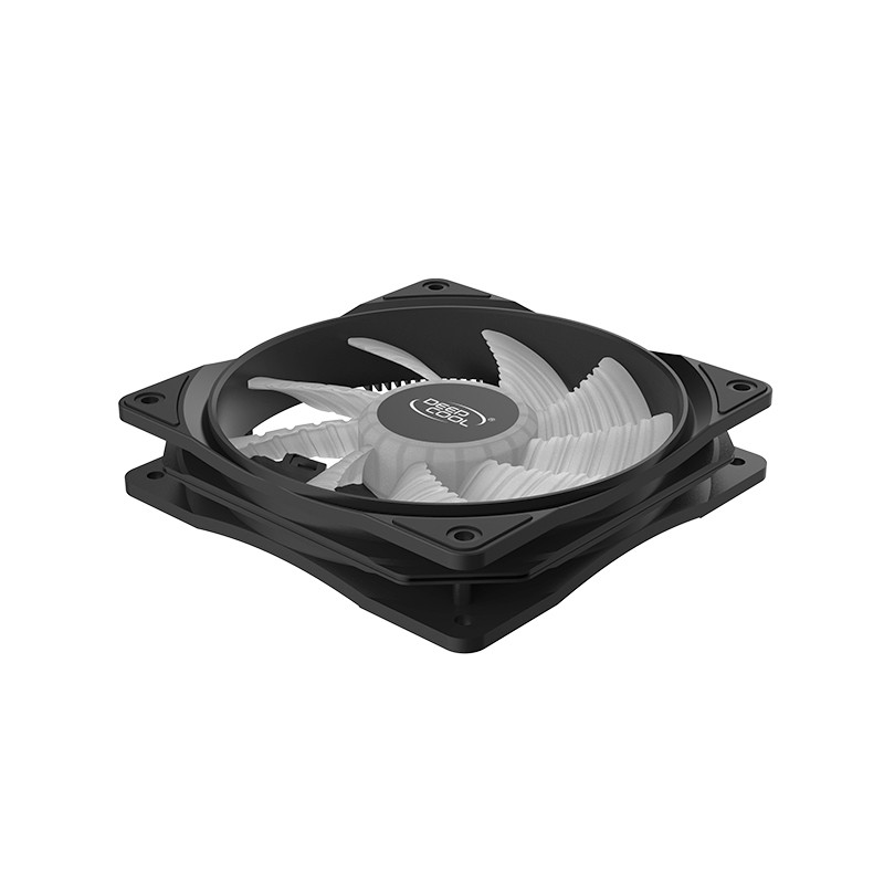 Quạt fan case 12cm DeepCool RF 120 B - Cánh quạt đục, quạt quay êm sức gió tốt