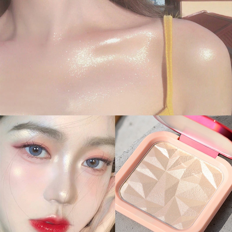 Bảng Phấn Bắt Sáng Tạo Khối Trang Điểm Lâu Trôi Chống Thấm Nước