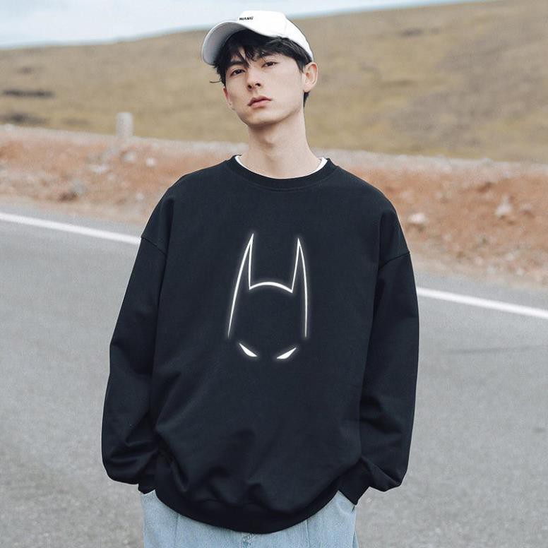 Áo Sweater BatMan Phản Quang Unisex Freesize Dưới 75 Kg AS04