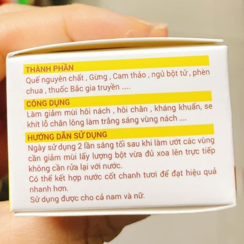 Hôi nách CÔ BÔNG, giảm mùi hôi nách hôi chân kháng khuẩn se khít chỗ chân lông làm sáng vùng nách LIVANO THN01