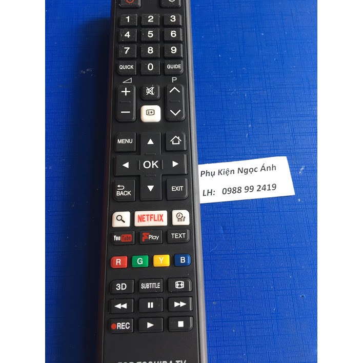 Điều khiển tivi Toshiba CT 8069,Remote điều khiển tivi Toshiba CT-8069