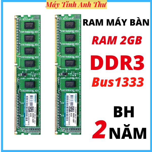 Ram máy tính bàn PC 2GB DDR3 BUS 1333