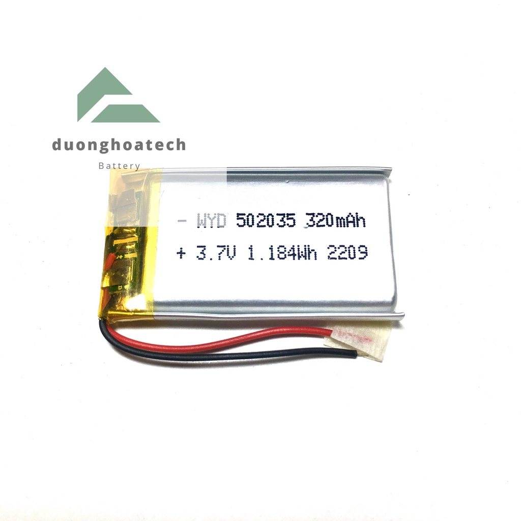 Pin Sạc Lithium Polymer 3.7V 320mAh 502035