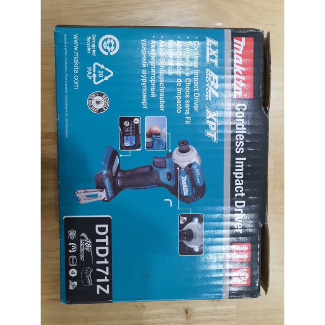 DTD171Z Body máy bắt vít 18v Makita (Chưa bao gồm pin xạc)