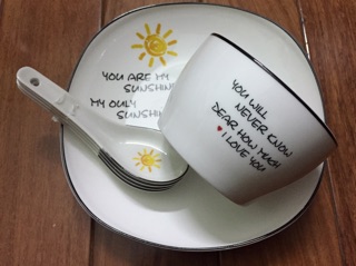 Bộ bát đĩa sứ sunshine 11 món