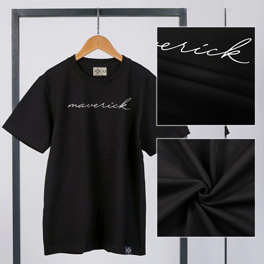 Áo thun cotton chữ kí basic logo Maverick localbrand MVR nhiều màu đen xanh trắng đỏ vàng hồng LITH19102001