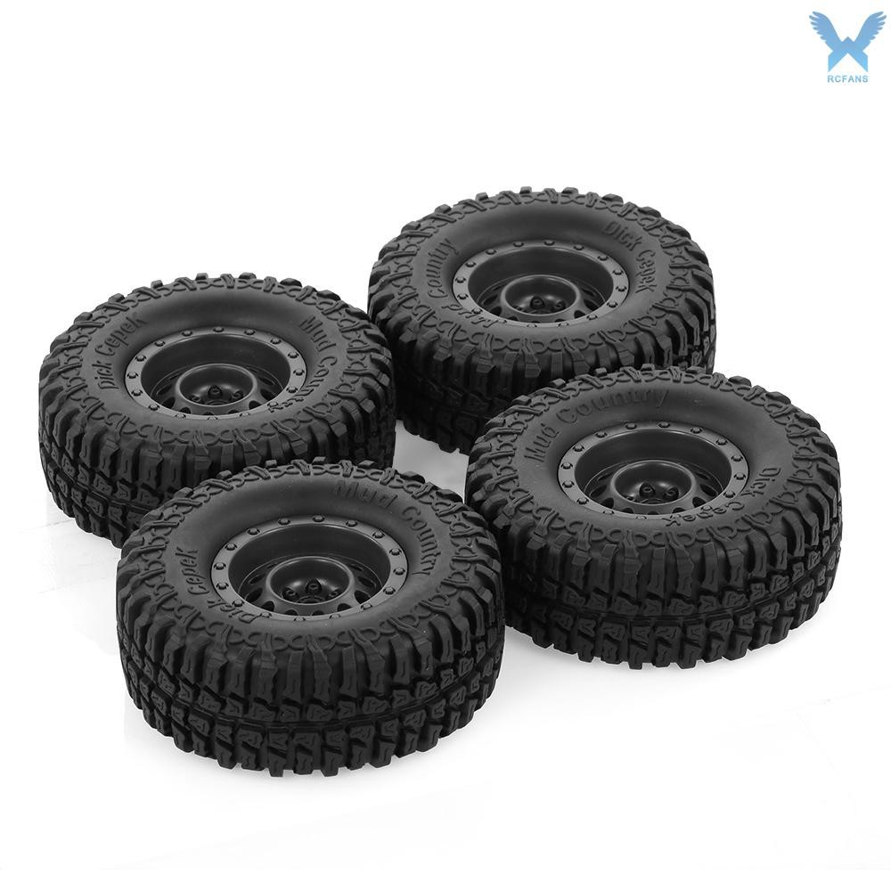 Bộ 4 bánh xe AUSTAR 100mm 1.9 Inch dùng cho xe ô tô RC 1/10 Traxxas HSP Redcat RC4WD Tamiya Axial SCX10 D90 HP