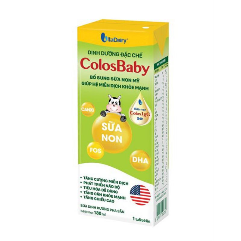 Sữa pha sẵn Colosbaby Gold 180ml,110ml(48hộp)