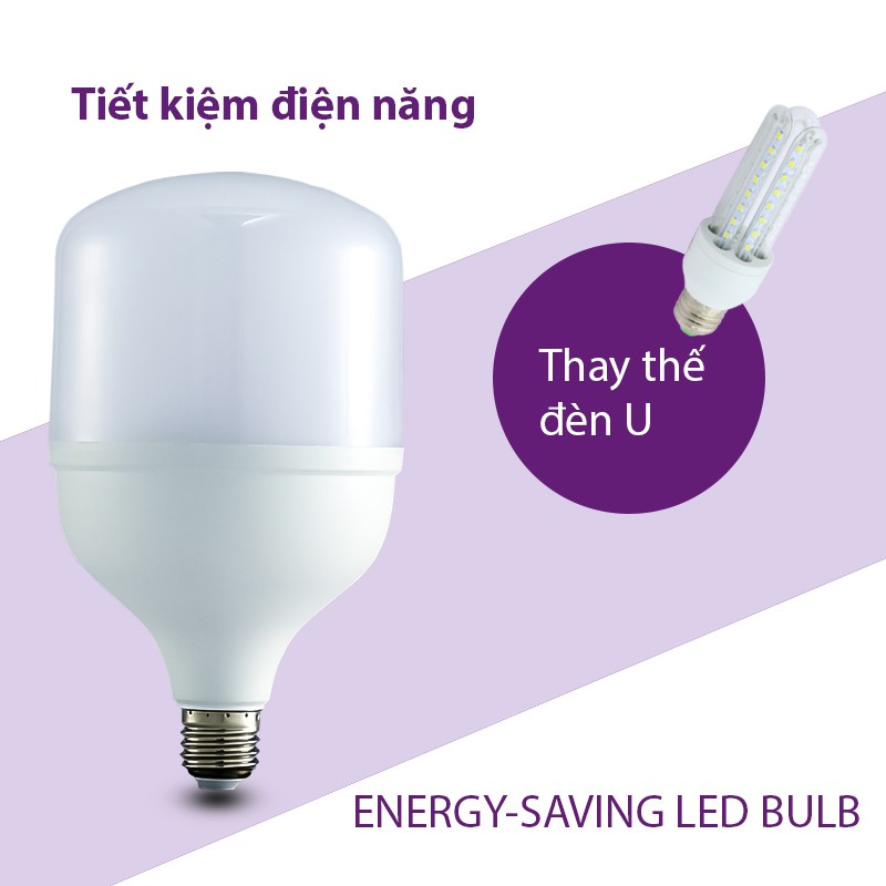 Bóng đèn Led 10w 15w  20w 30w 40w bup tròn A tiết kiệm điện kín chống nước