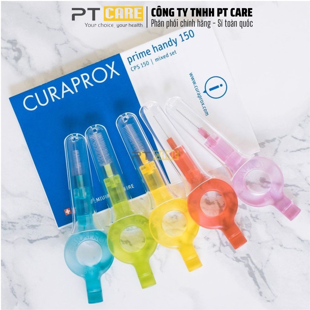 PT CARE | Bộ Bàn Chải Kẽ Răng Curaprox Mixed Set CPS 150 Thụy Sĩ Dành Cho Răng Niềng Chỉnh Nha