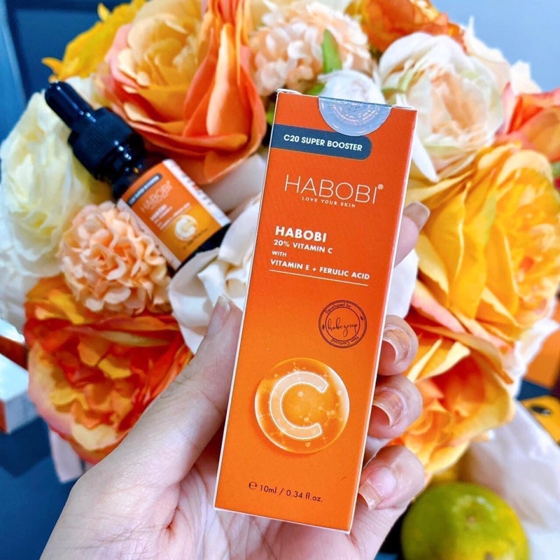Serum tinh chất mờ thâm, cải thiện lão hóa, giảm nếp nhăn, làm sáng và săn chắc da serum phục hồi habobi C20 10ml