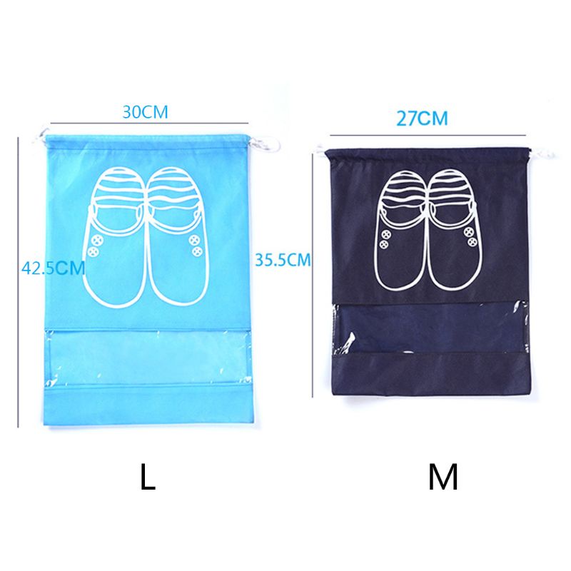 Túi Đựng Giày Chống Thấm Nước Có Dây Rút Kích Thước Lớn Có 2 Kích Cỡ