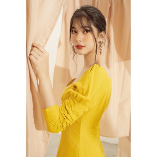 OLV - Đầm kiểu tay dài Lemon